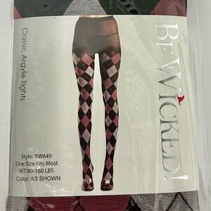 Be Wicked Argyle Tights